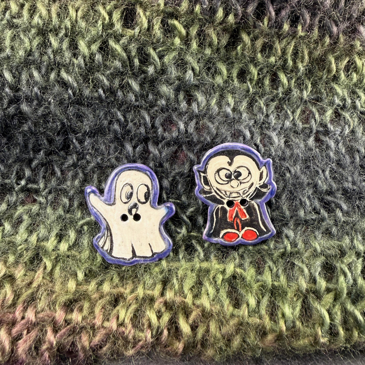 Halloween Ghouls Buttons