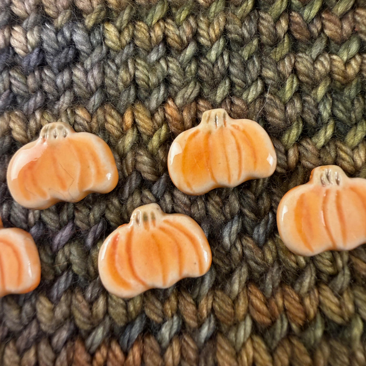Tiny Pumpkin Buttons