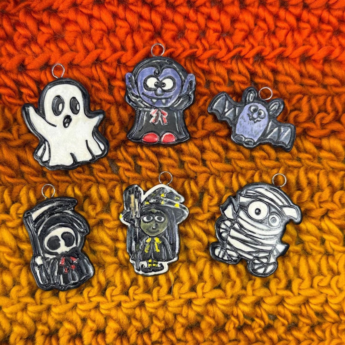 Halloween Ghouls Buttons
