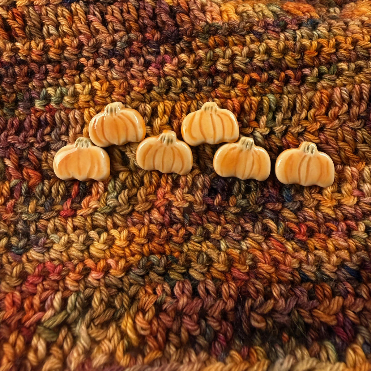 Tiny Pumpkin Buttons
